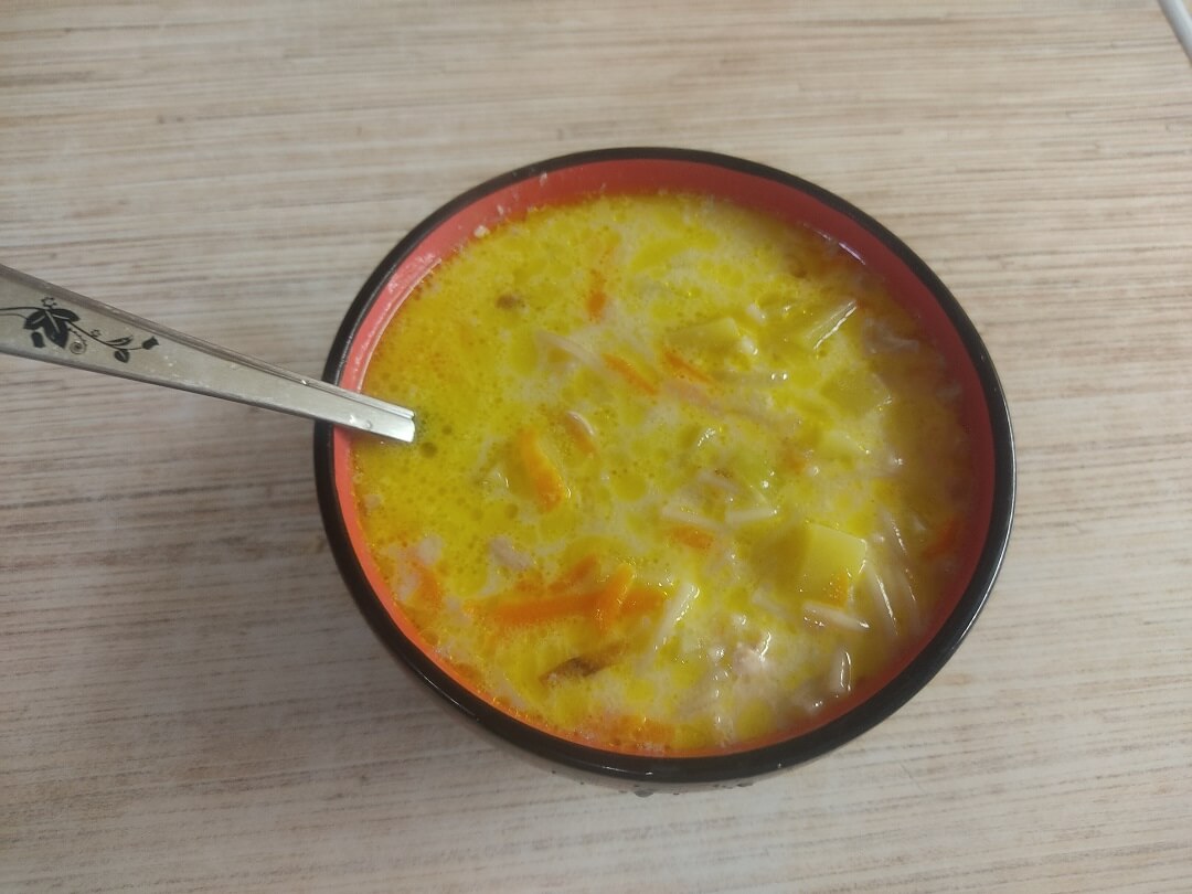 Суп с плавленым сыром. Быстрый рецепт нажористого супчика