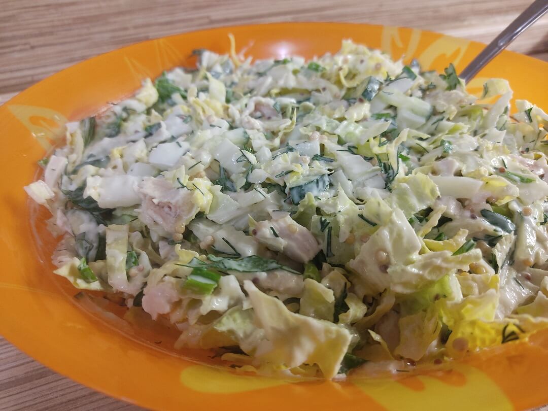 Готовим вкуснейший ПП салат с курицей и пекинской капустой